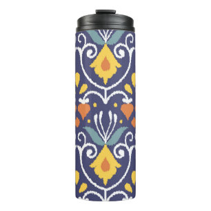 Garrafa Térmica Tecido Ikat Feito à Mão: Etnico Boho