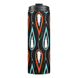 Garrafa Térmica Tecido retrô: textura floral perfeita