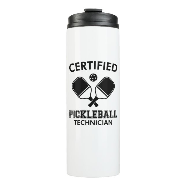 Garrafa Térmica Técnico de Pickleball Certificado (Frente)