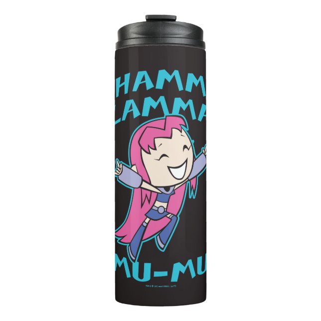 Garrafa Térmica Teen Titans Go! | Incêndio "Shamma Lamma Mu-Mu" (Frente)