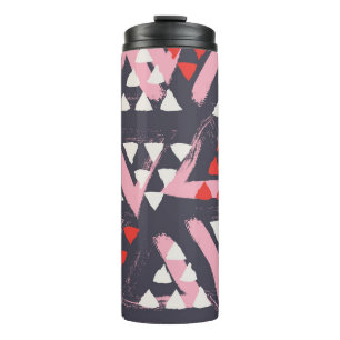 Garrafa Térmica Tela de padrão artístico desenhado à mão