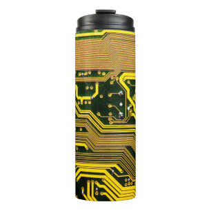 Garrafa Térmica telecomunicação por circuito de computador, abstra