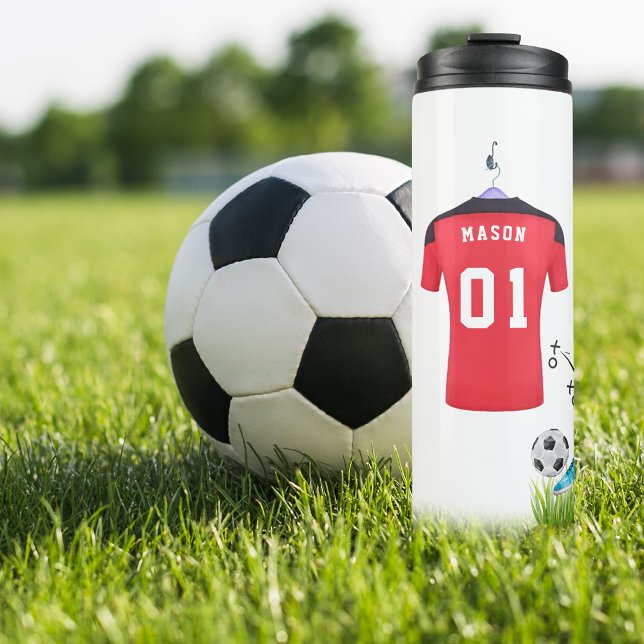 Garrafa Térmica Tema de Futebol | Personalizado (Criador carregado)
