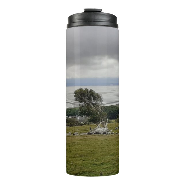 Garrafa Térmica Tempestade Em Toda A Baía Tumbler Térmica (Frente)