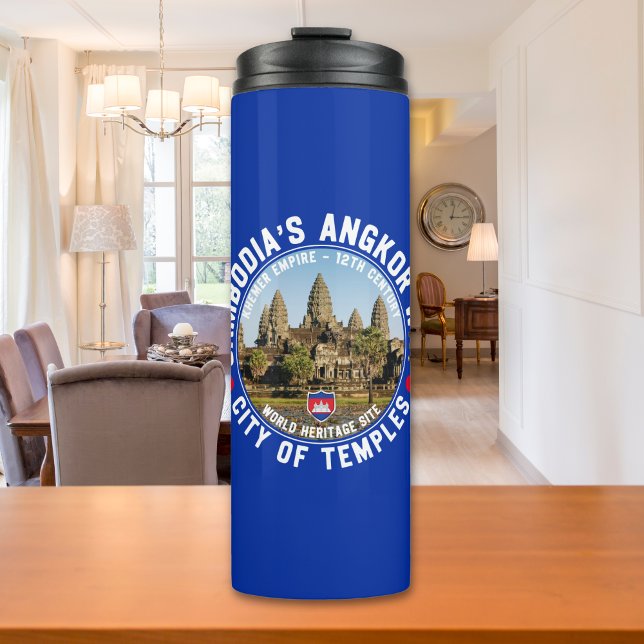Garrafa Térmica Temple City of Angkor – Cambodia (Criador carregado)