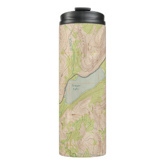Garrafa Térmica Tenaya Lake, Mapa Topográfico da Califórnia