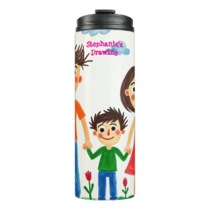 Garrafa Térmica Tenha orgulho de seu filho adicionar trabalho de a