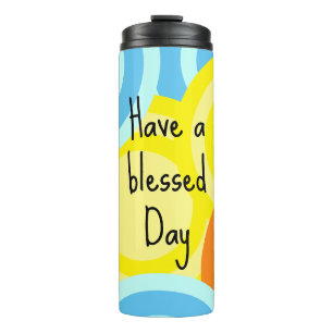 Garrafa Térmica Tenha um moderno abençoado