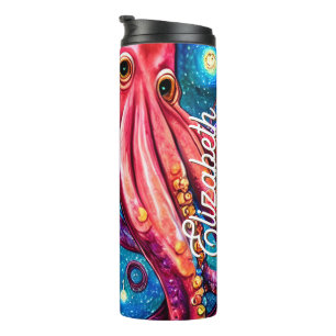 Garrafa Térmica Tentáculos Aquáticos Kraken Menacing Assustador Pe