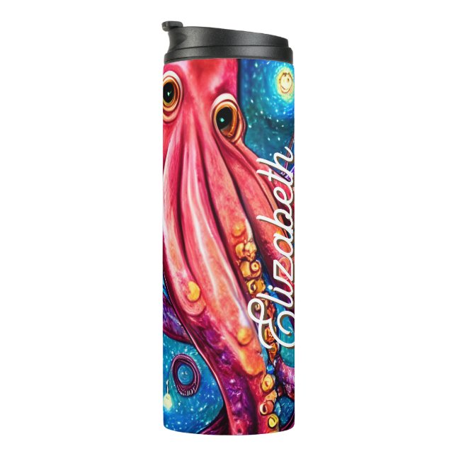 Garrafa Térmica Tentáculos Aquáticos Kraken Menacing Assustador Pe (Rotação à direita)