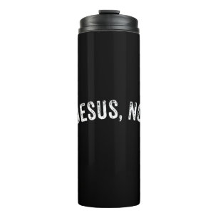 Garrafa Térmica Tente Jesus Não Eu Camisas Homens Mulheres Cristão
