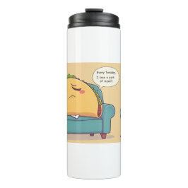 Garrafa Térmica Terapia do Taco Terapêutica - Arte Comida Engraçad