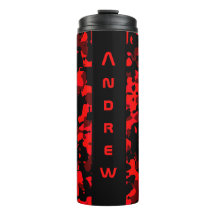 Térmica Camuflada Vermelha e Preta Personalizada
