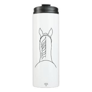 Garrafa Térmica Térmica de Linha Artística de Cavalo Entre as Orel
