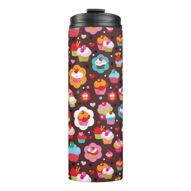 Garrafa Térmica Teste padrão bonito do bolo do copo (Frente)