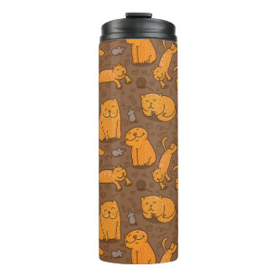 Garrafa Térmica Teste padrão com gatos