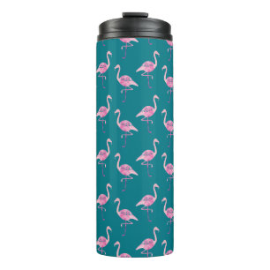 Garrafa Térmica Teste padrão cor-de-rosa fabuloso da aguarela do