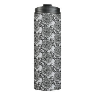 Garrafa Térmica Teste padrão da tartaruga do estilo