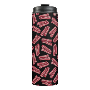 Garrafa Térmica Teste padrão das tiras de bacon