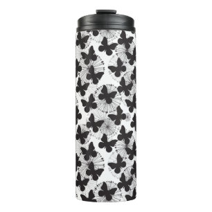 Garrafa Térmica teste padrão de uma borboleta