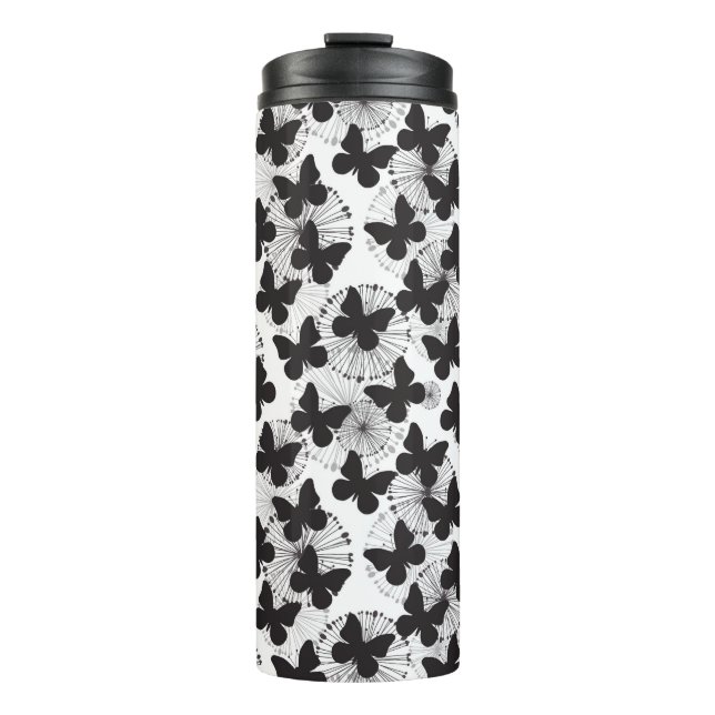 Garrafa Térmica teste padrão de uma borboleta (Frente)