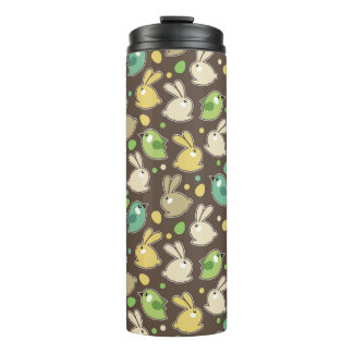 Garrafa Térmica teste padrão do primavera com ovos da páscoa,