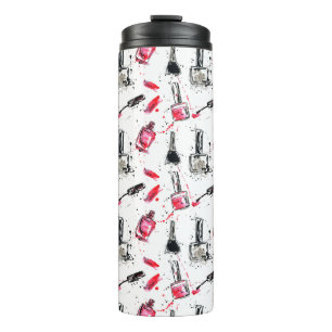 Garrafa Térmica Teste padrão do verniz para as unhas da aguarela