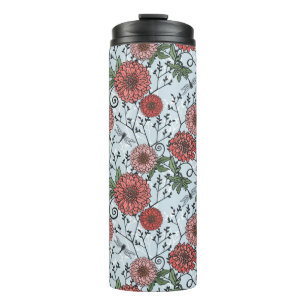 Garrafa Térmica Teste padrão floral 3