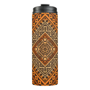 Garrafa Térmica Têxteis tribais africanos: estilo étnico.