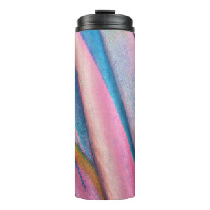 Garrafa Térmica Têxteis verdes azuis cor-de-rosa