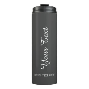 Garrafa Térmica Texto de Script Manuscrito Carregar Foto Ou Logoti