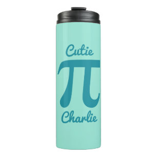 Garrafa Térmica Texto personalizado de Pi / Pizza Cutil & Tumbler 