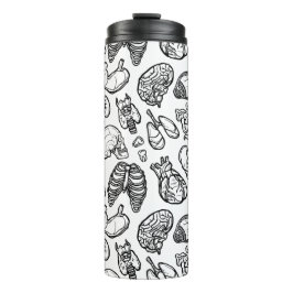 Garrafa Térmica Texto Personalizado do Esquema da Biologia Humana