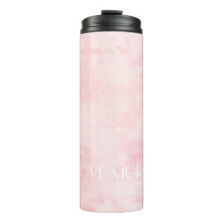 Garrafa Térmica Texto Personalizado Nebulosa Rosa Celestial Tumble