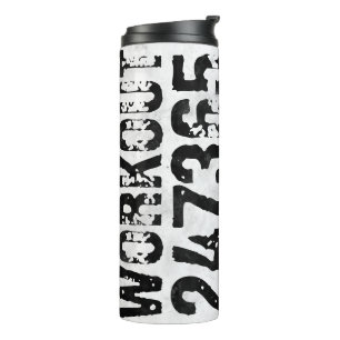 Garrafa Térmica Texto riscado vestido Workout 247365 rústico