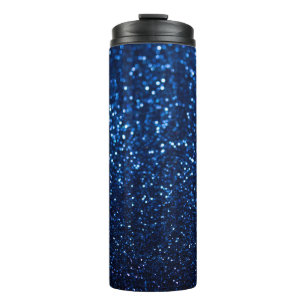 Garrafa Térmica Textura azul esfestiva