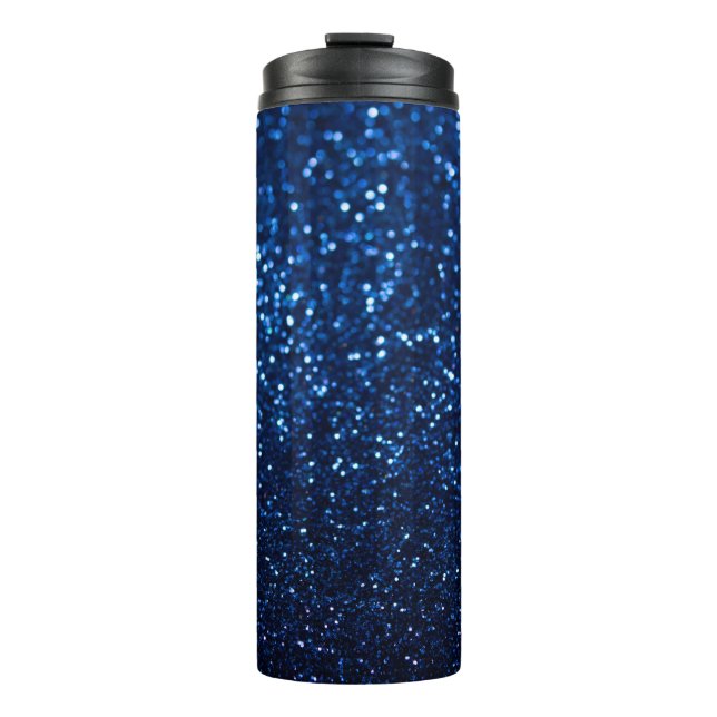 Garrafa Térmica Textura azul esfestiva (Frente)