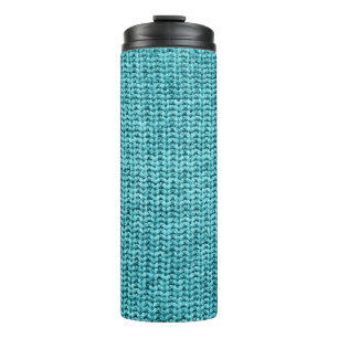 Garrafa Térmica Textura azul-purista