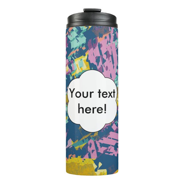 Garrafa Térmica textura de 3 cores (Frente)