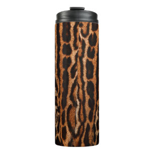 Garrafa Térmica textura de fundo das peles de leopardo