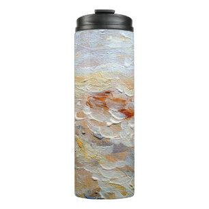 Garrafa Térmica Textura de pinturas de óleo, fundo de arte fino,ab
