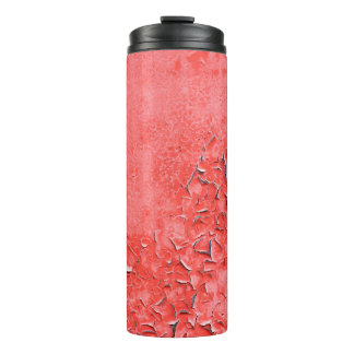 Garrafa Térmica Textura de poeiras de ferro pintadas por rocha