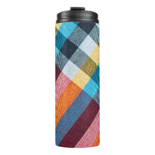 Garrafa Térmica Textura fechada de Tecido, estilo tailandês