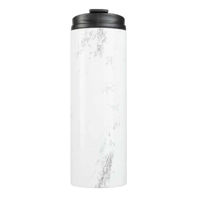Garrafa Térmica Textura Grunge Monocromática Minimalista (Frente)