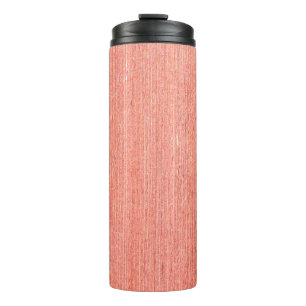 Garrafa Térmica Textura natural de madeira castanha e fundo sem co