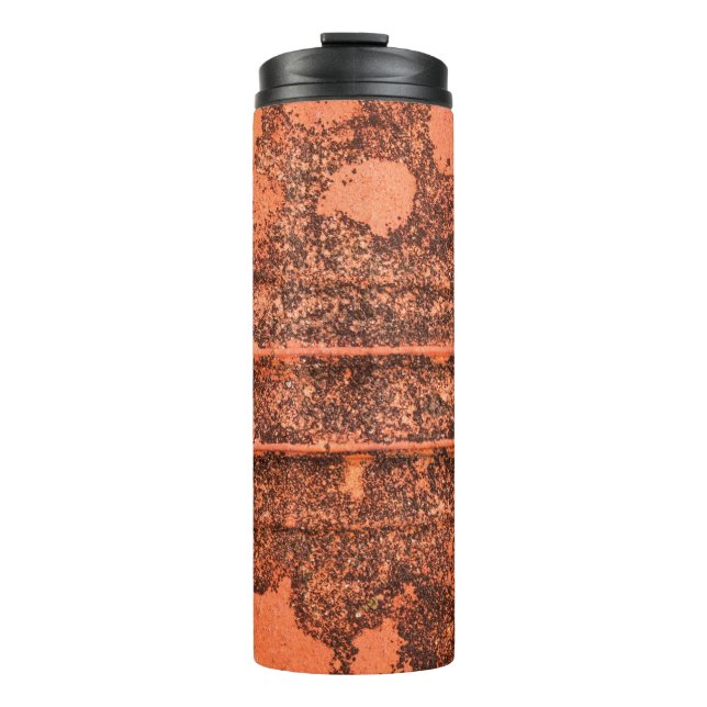 Garrafa Térmica textureabstrato de fundo do abstrato, envelhecido, (Frente)