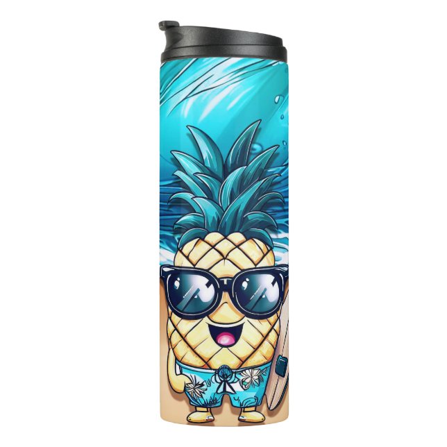 GARRAFA TÉRMICA THE BEST FRIENDS STRAWBERRY AND PINEAPPLE (Rotação à direita)