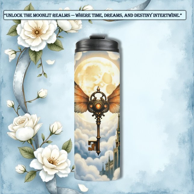 Garrafa Térmica The Key of Eternity – Steampunk Wings  (Criador carregado)