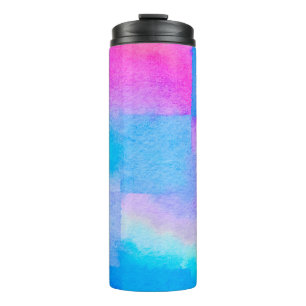 Garrafa Térmica The soft Art nice Color splashes. Surface design s