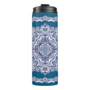 Garrafa Térmica Thermal Tumbler Blue China inspirou